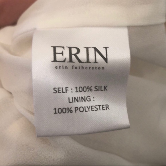 ERIN BY ERIN FETHERSTON Ivory Beaded & Sequins Checkered Dress Size 2 *FLAW* - Picture 10 of 10